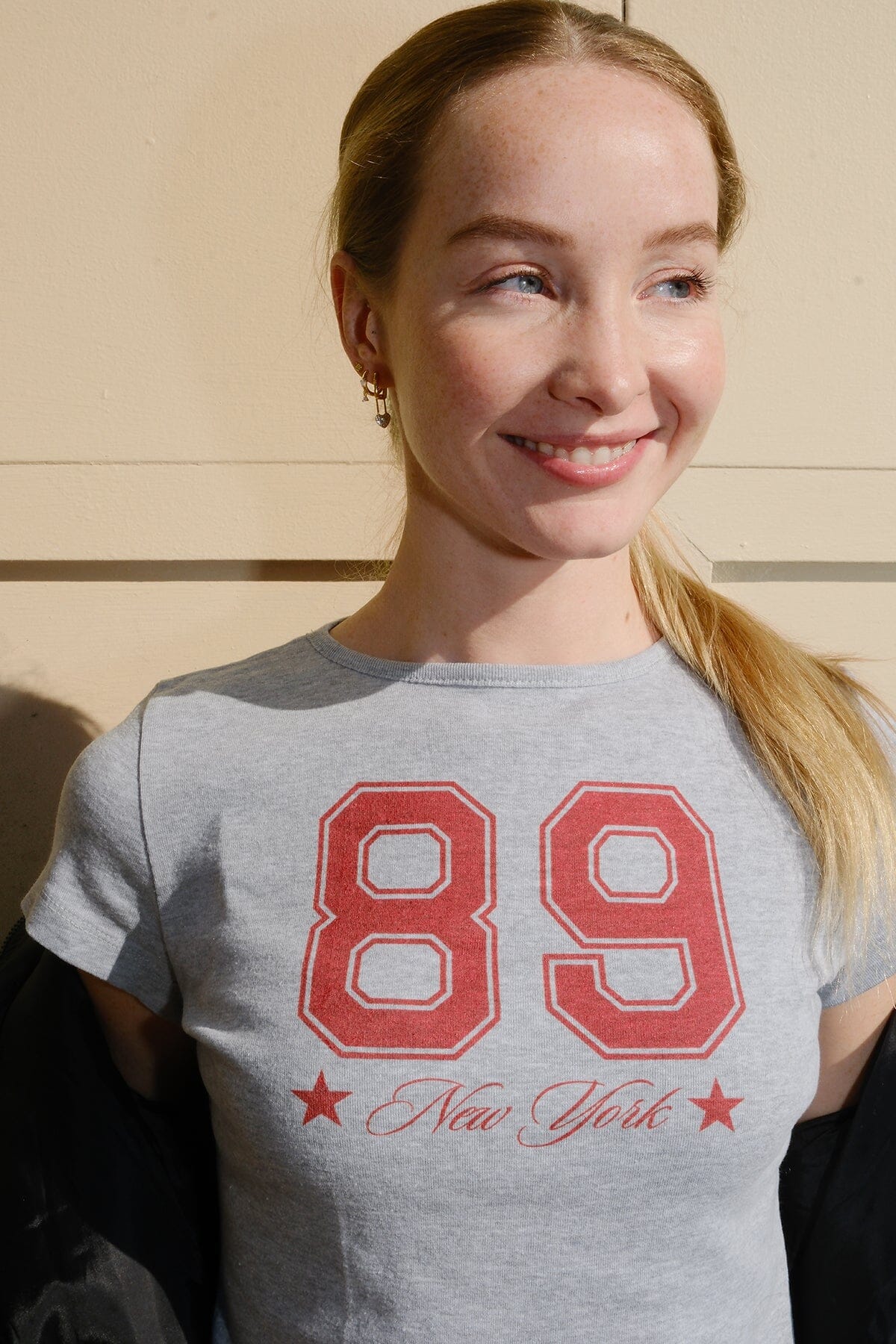 89 New York Graphic Baby Tee t-shirt mure + grand