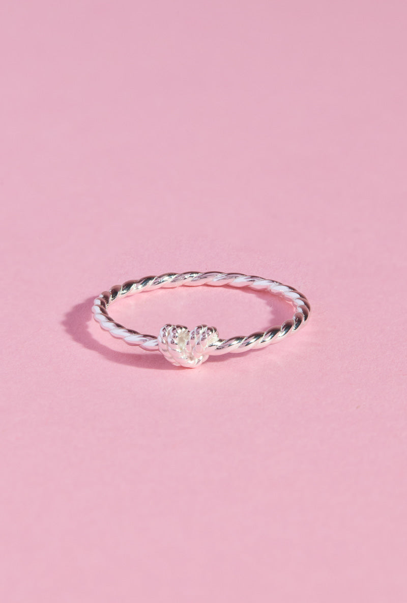 Knotted Sterling Silver Ring