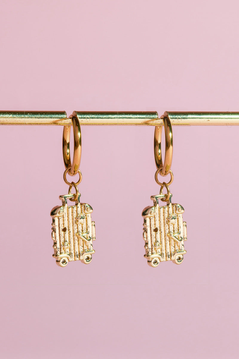 Love Travelling Charm Dangle Earrings