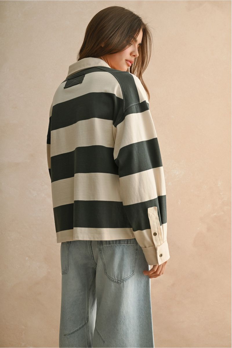 Aisha Long Sleeve Wide Panel Knitted Sweatshirt Clothing Pretty Garbage