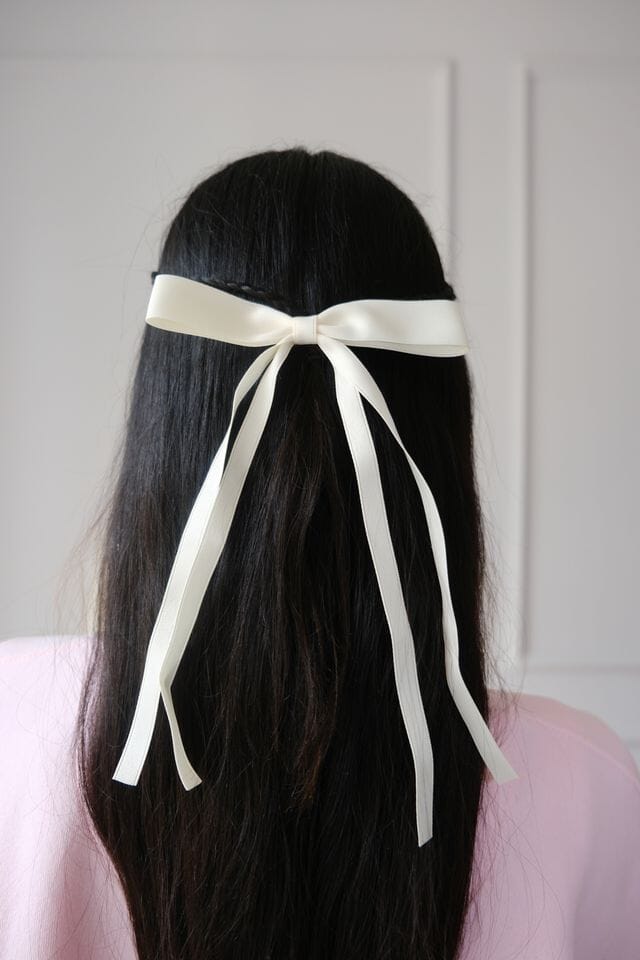 Angelina Bow Hair Clip Hair Accessory mure + grand Beige