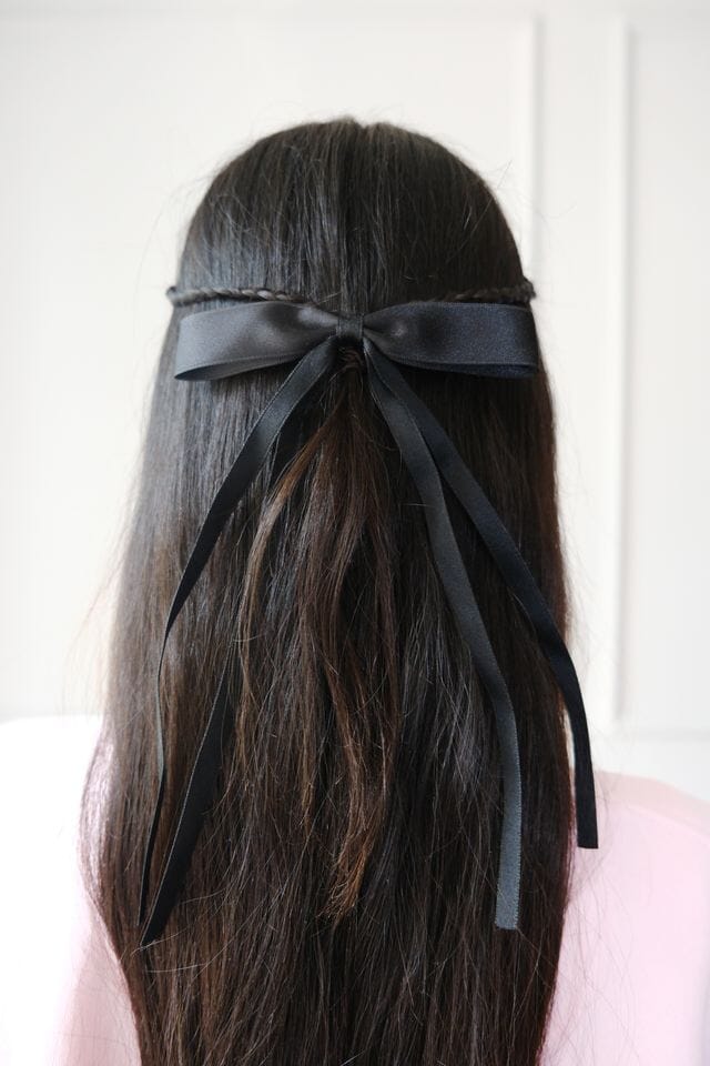 Angelina Bow Hair Clip Hair Accessory mure + grand Black