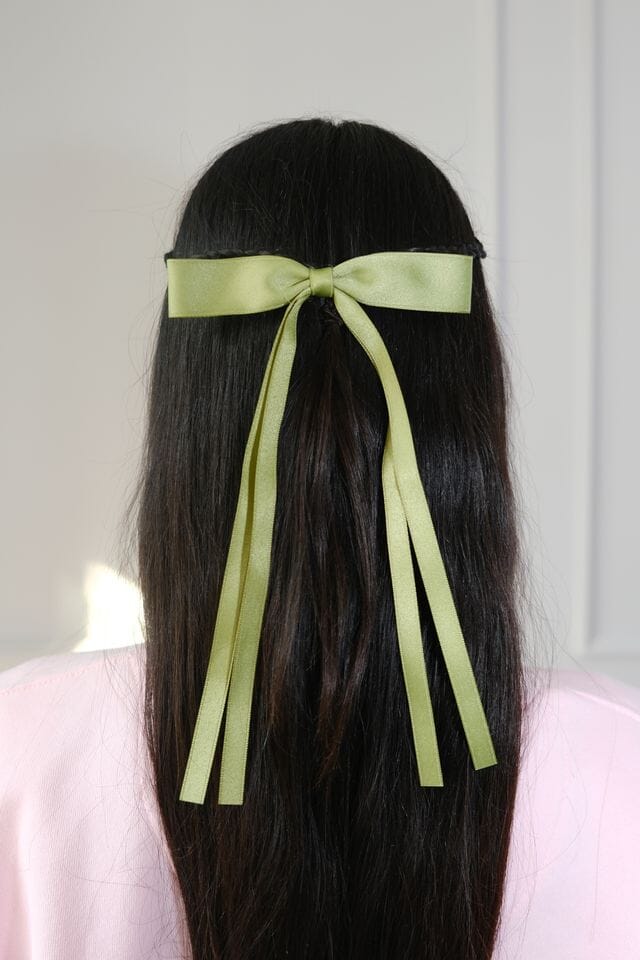 Angelina Bow Hair Clip Hair Accessory mure + grand Green