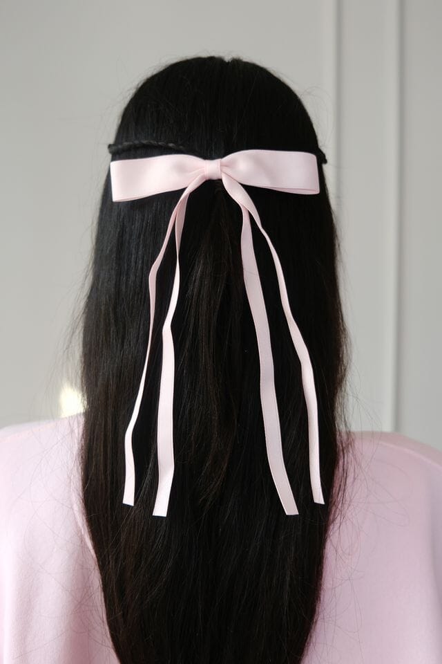 Angelina Bow Hair Clip Hair Accessory mure + grand Pink