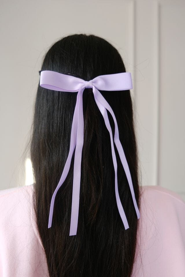 Angelina Bow Hair Clip Hair Accessory mure + grand Purple