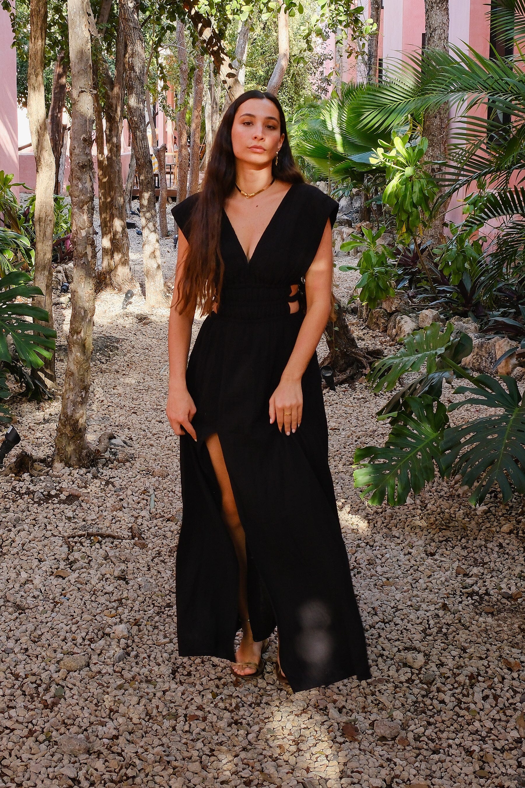 Athena Side Cut Out Maxi Dress
