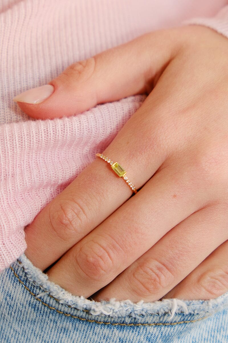 Augusta Pavé Band Sterling Silver Ring Ring mure + grand
