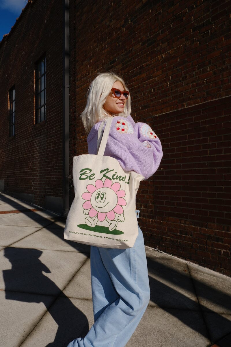 Be Kind Canvas Tote Bag Canvas Tote Bag mure + grand