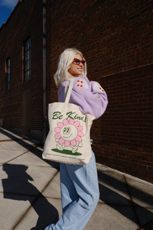 Be Kind Canvas Tote Bag Canvas Tote Bag mure + grand