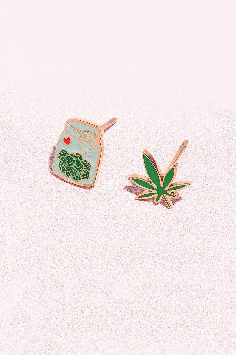 Best Buds Charm Enamel Stud Earrings Earrings mure + grand