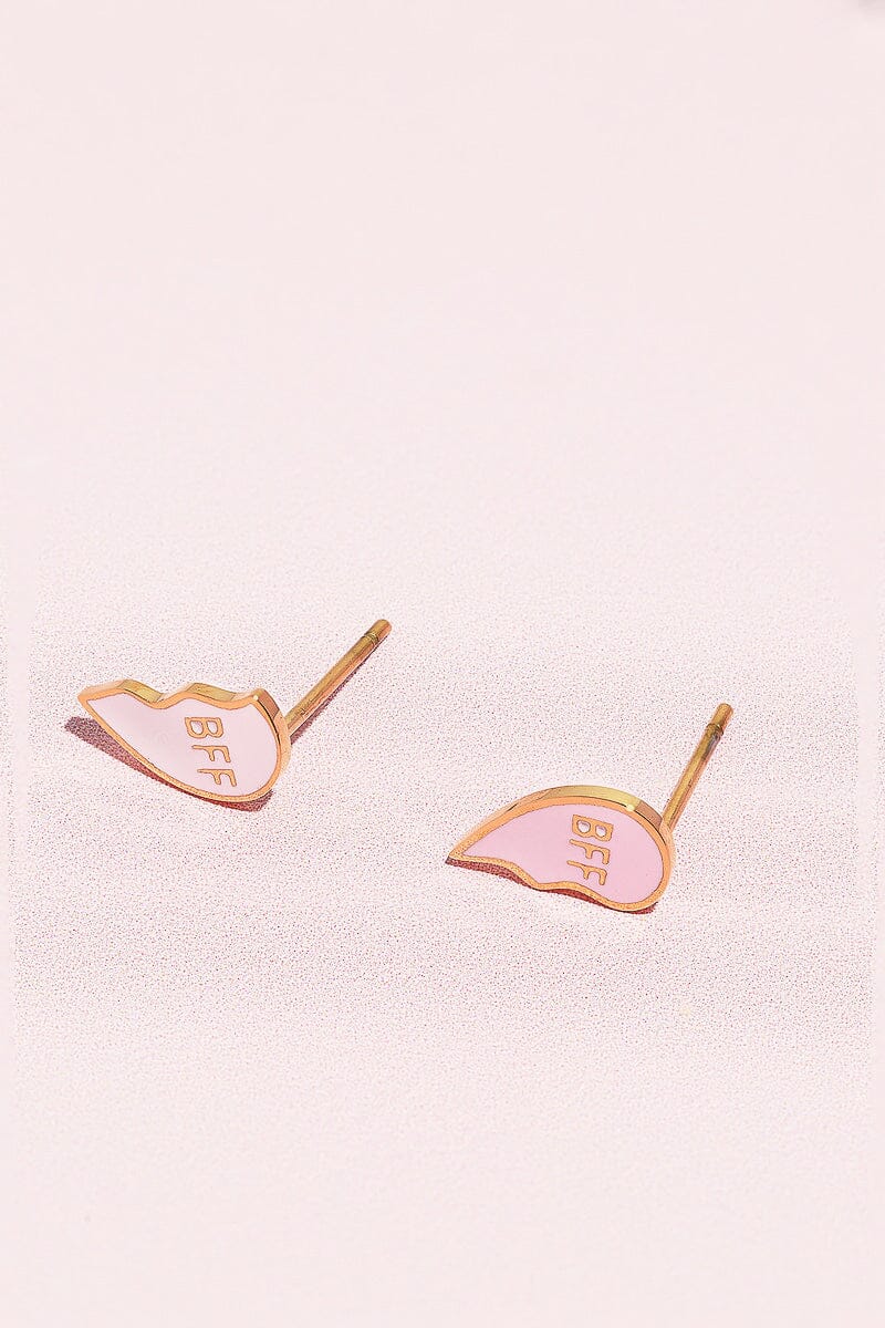 BFF Enamel Charm Stud Earrings Earrings mure + grand