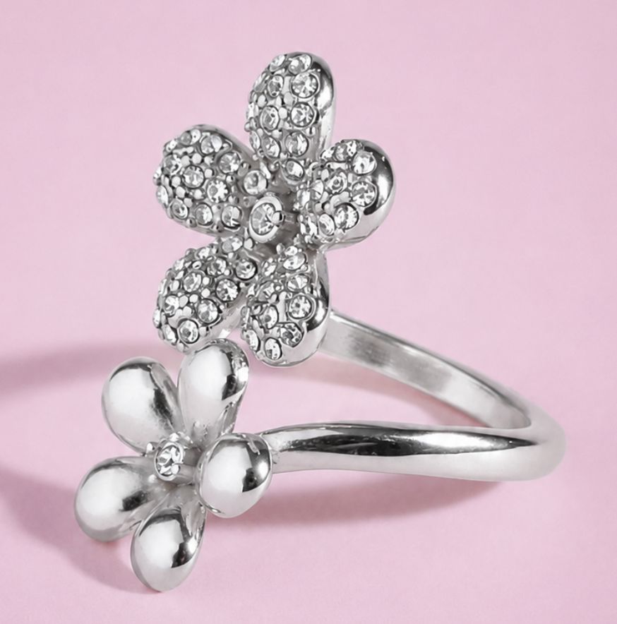 Blooming All Around Stacking Ring Rings mure + grand Silver 6