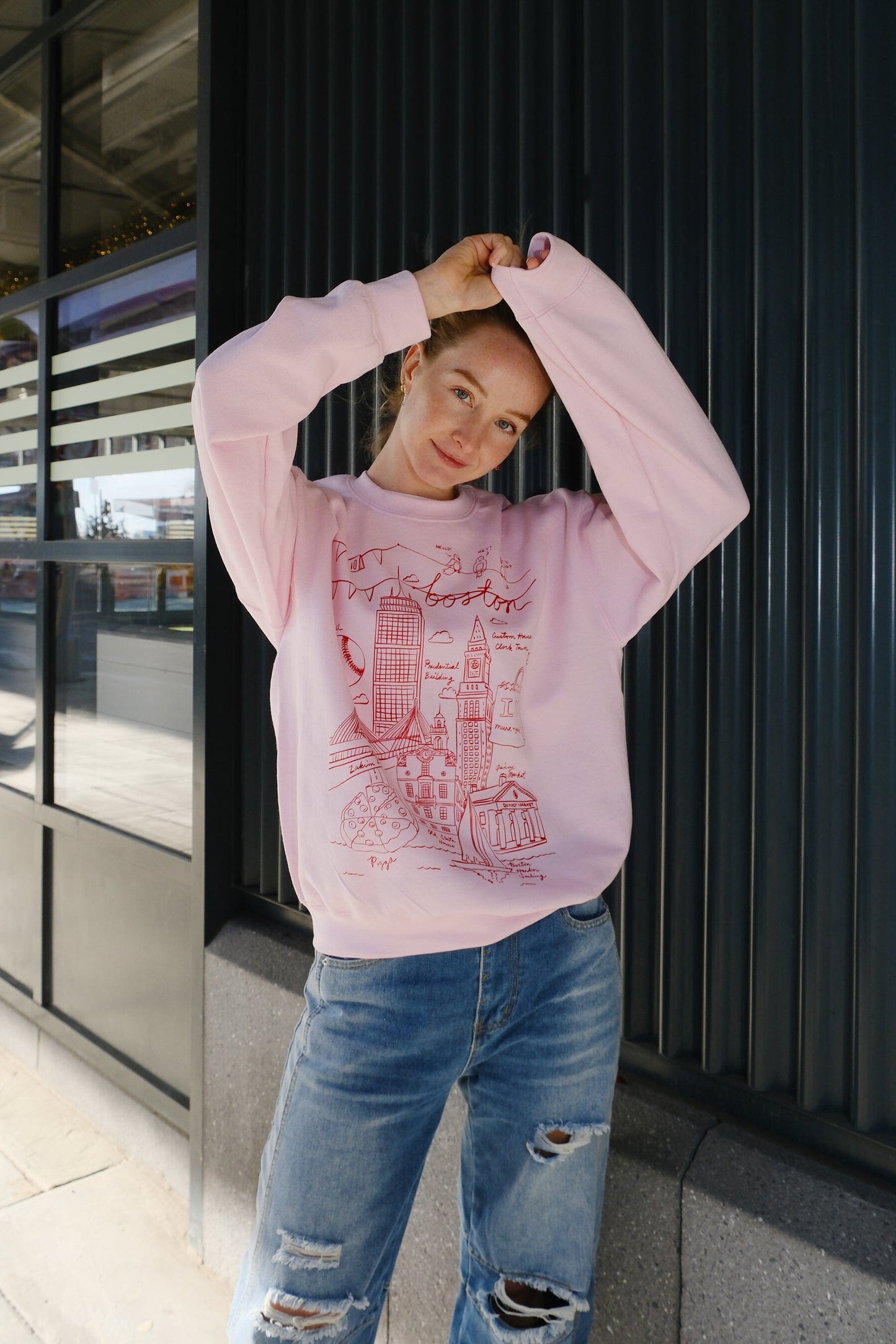 Boston Illustration Sweatshirt sweatshirt mure + grand