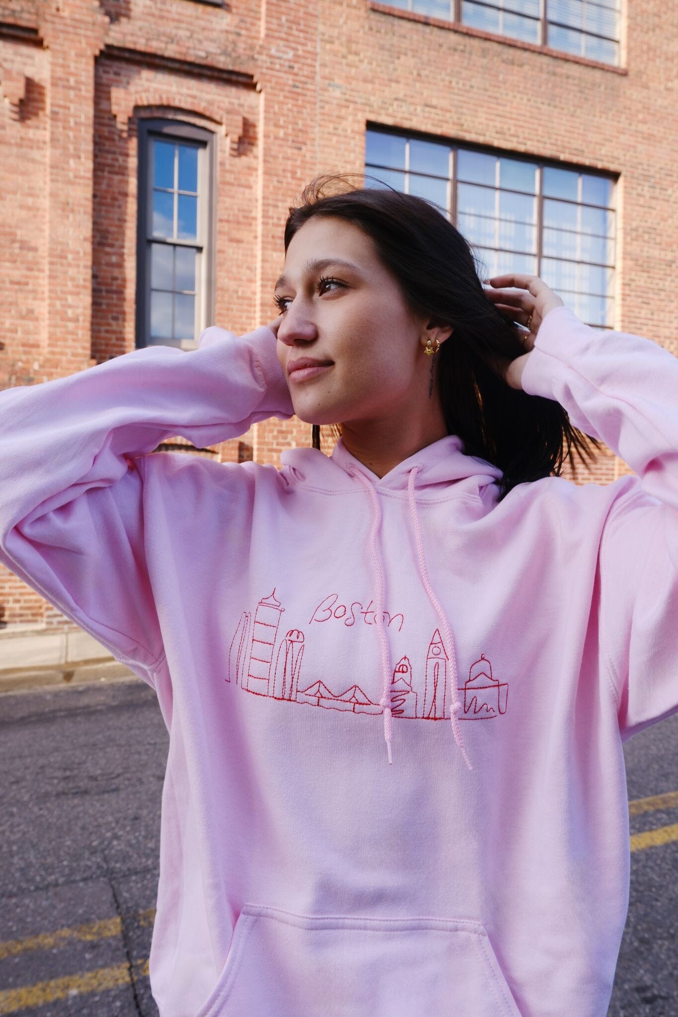 Boston Skyline Hoodie mure + grand