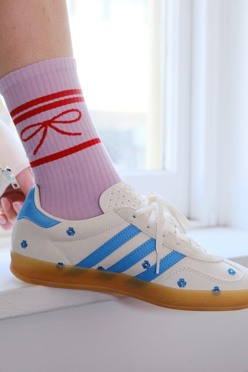 Bow Coquette Tube Socks Socks mure + grand
