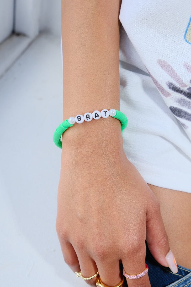 Brat Inspirational Beaded Bracelet Bracelet mure + grand