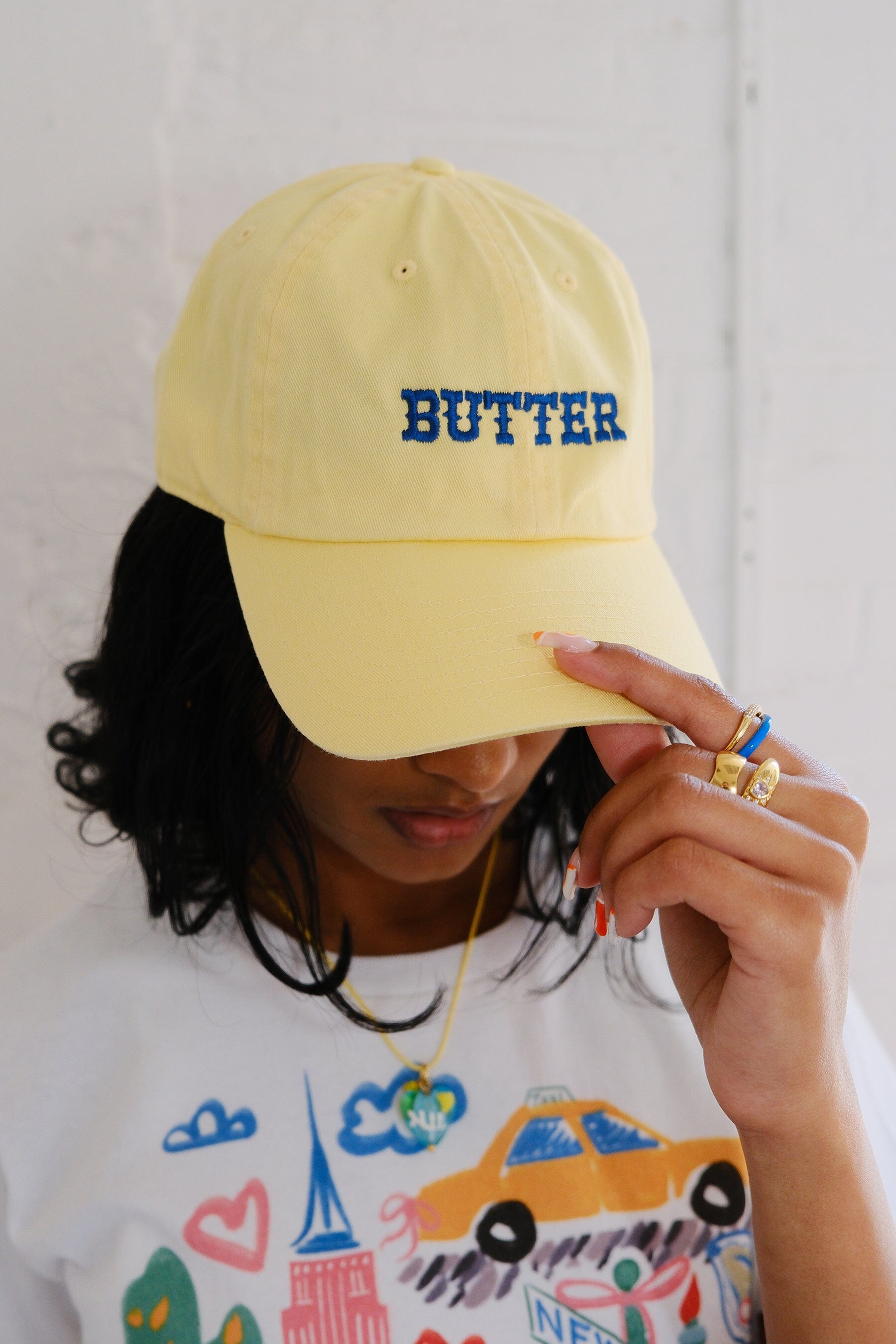 Butter Embroidered Dad Hat Shop Now Mure Grand