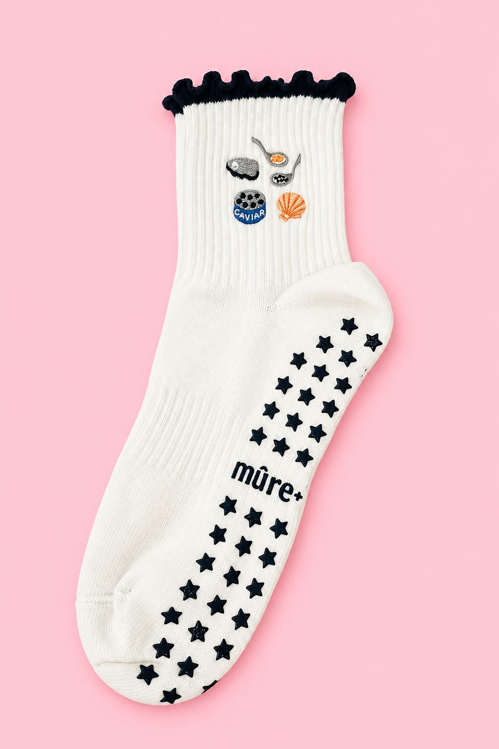 Caviar Dreams Frill Pilates Grip Socks Socks mure + grand