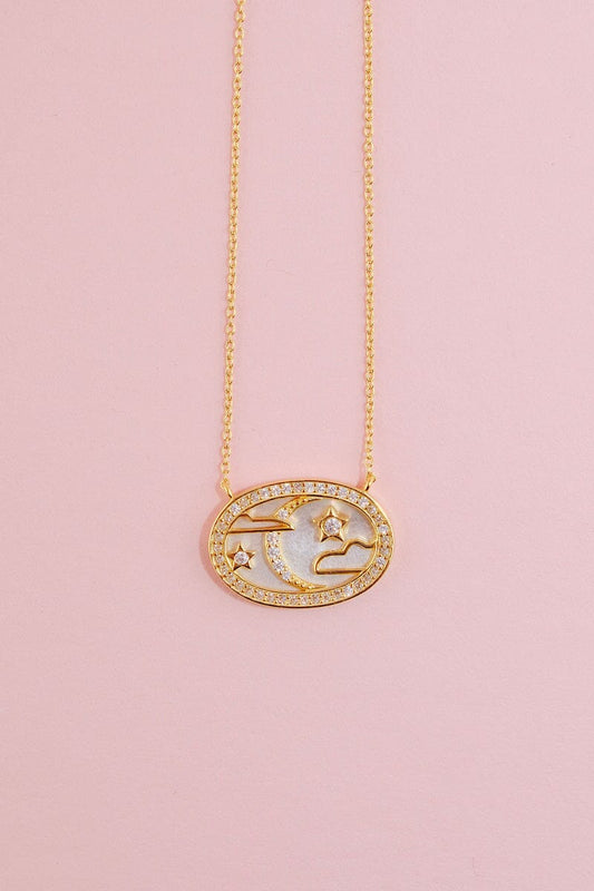 Celestial Skies Pendant Sterling Silver Necklace Necklaces mure + grand