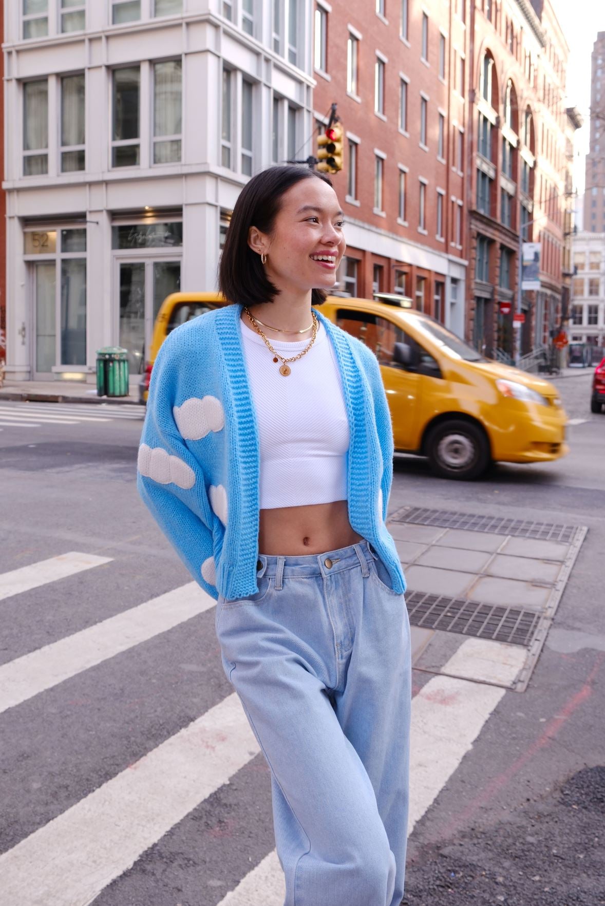 Cloudy with a Chance of Cuteness Puff Cardigan Sweater mure + grand