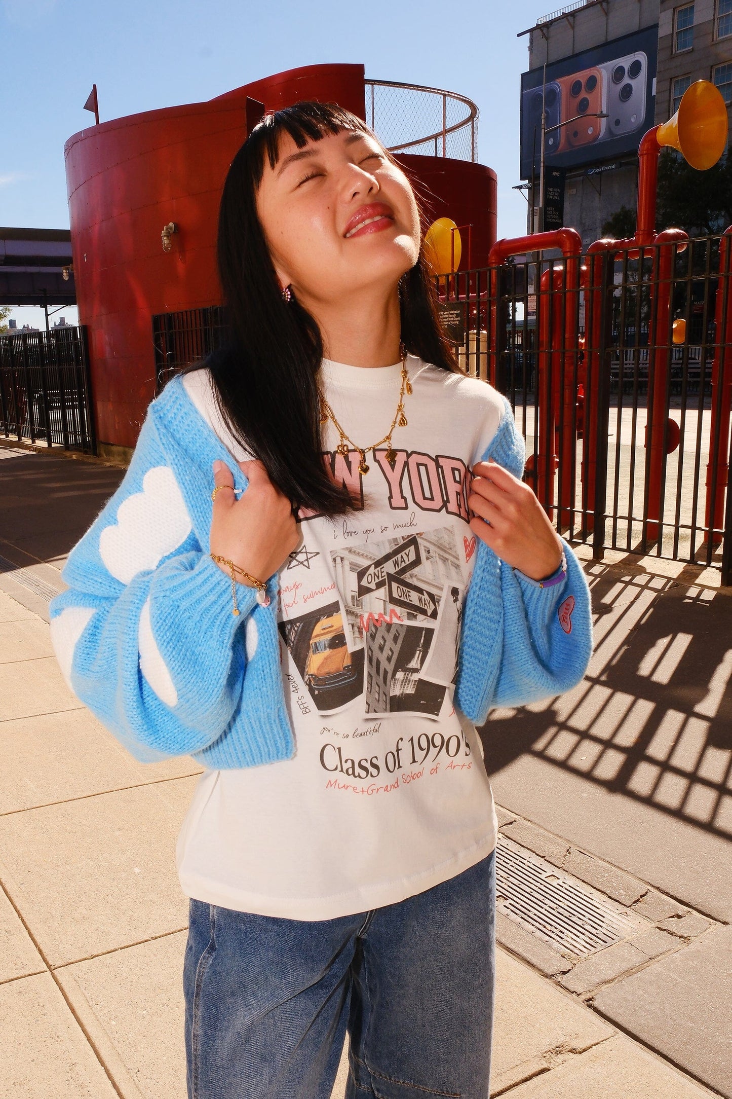 Cloudy with a Chance of Cuteness Puff Cardigan Sweater mure + grand