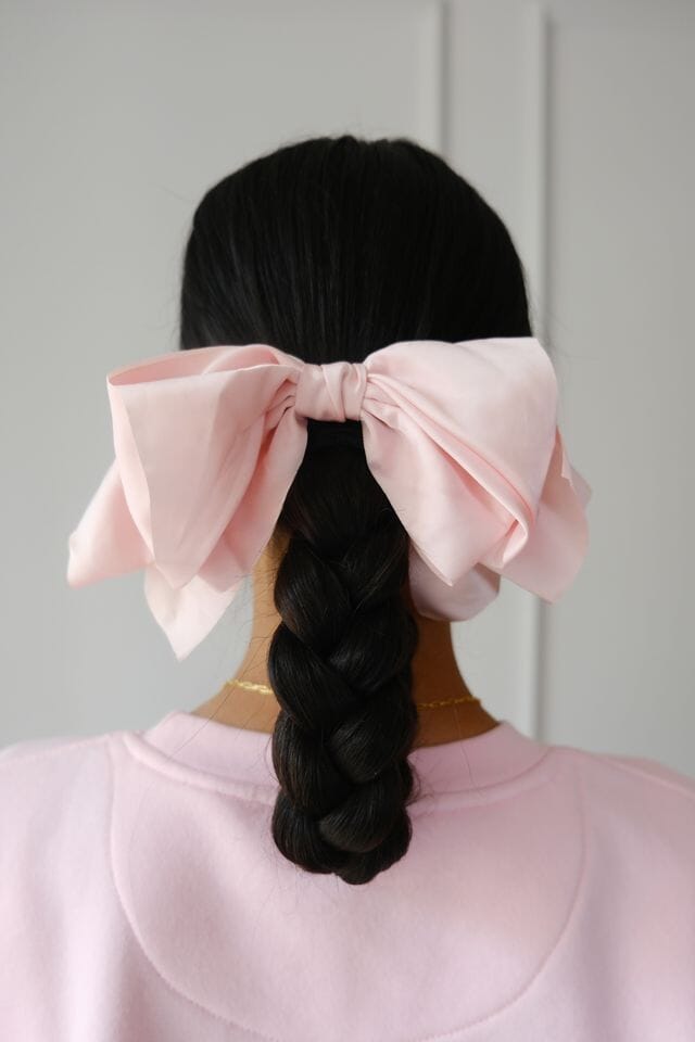 Collette Bow Hair Clip Hair Accessory mure + grand Pink