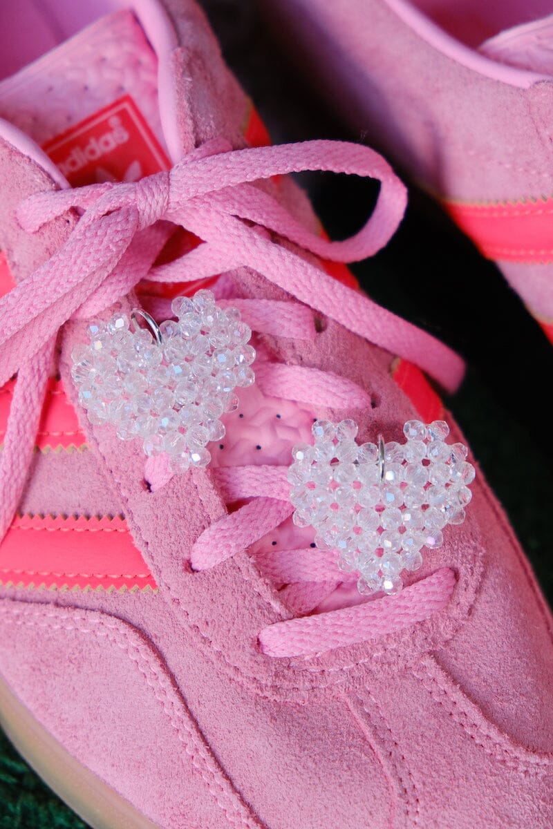 Crystal Heart Shoe Charm Shoe Accessories mure + grand