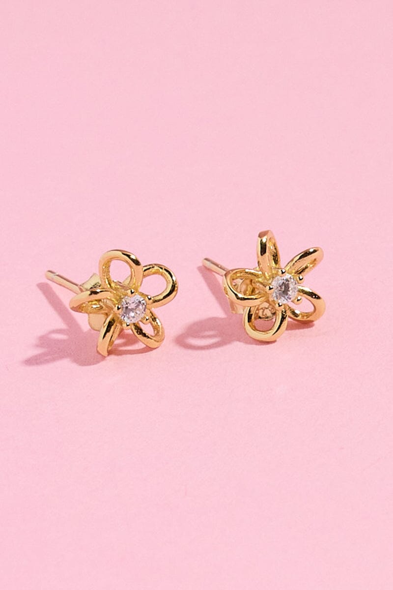 Daisy Flower Sterling Silver Stud Earring Earrings mure + grand
