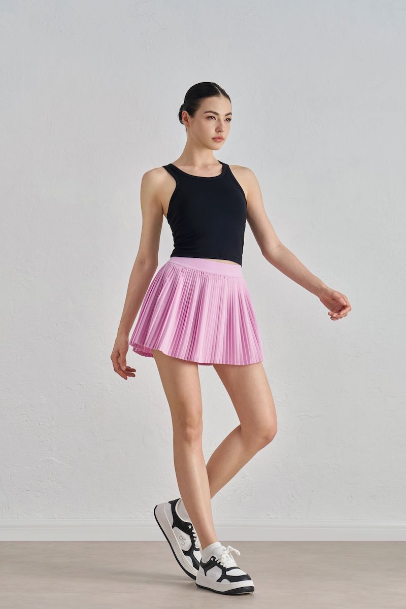 Daisy Pleated Tennis Skirt Skirt Mure + Grand Pink S