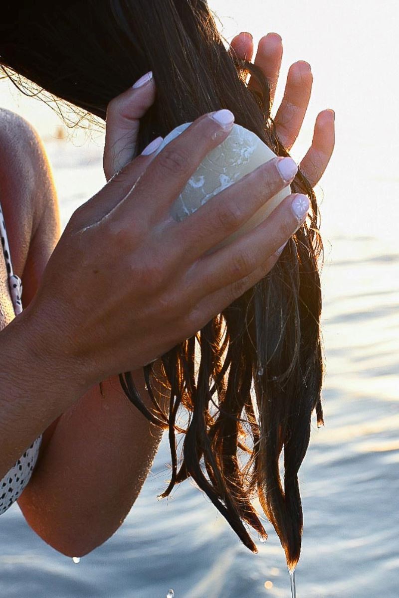 Dip Conditioner Bar + After Swim Detangler Beauty Dip Rose + Matcha Tea