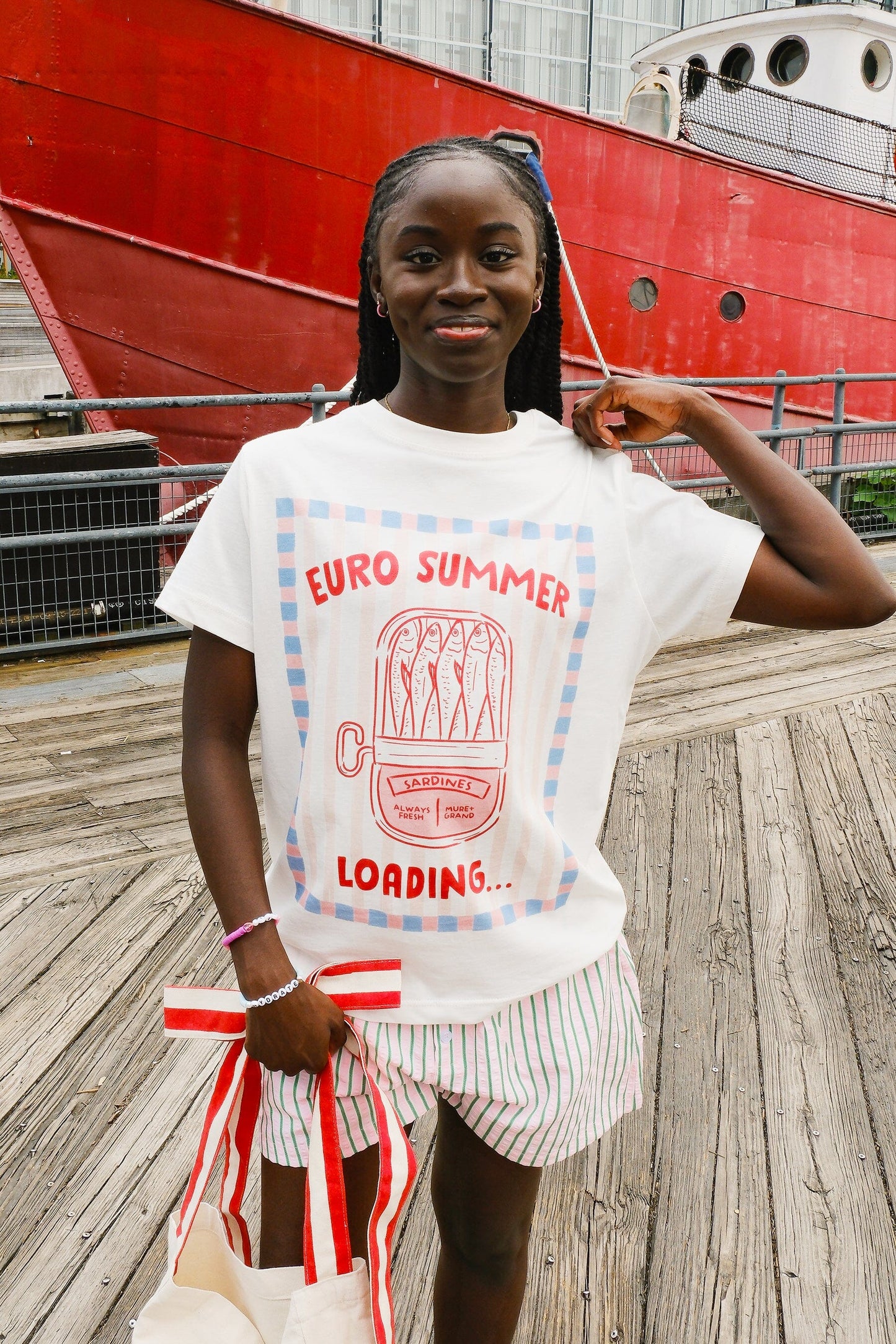 Euro Summer Loading Graphic T-shirt t-shirt mure + grand
