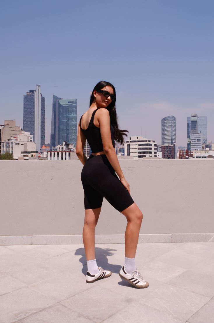 Everyone's Favorite Highwaist Ribbed Biker Shorts Bottom mure + grand