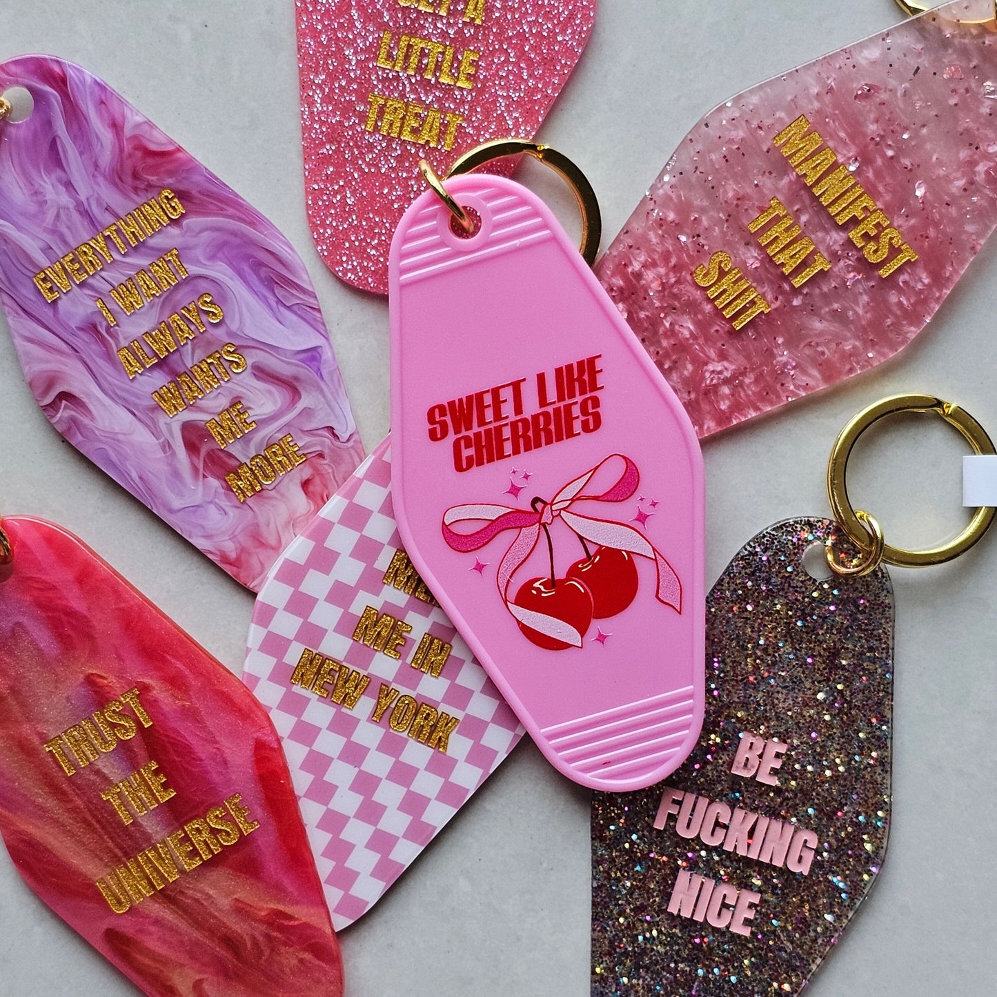 Everything I Want Always Wants Me More Motel KeychainMure + Grand