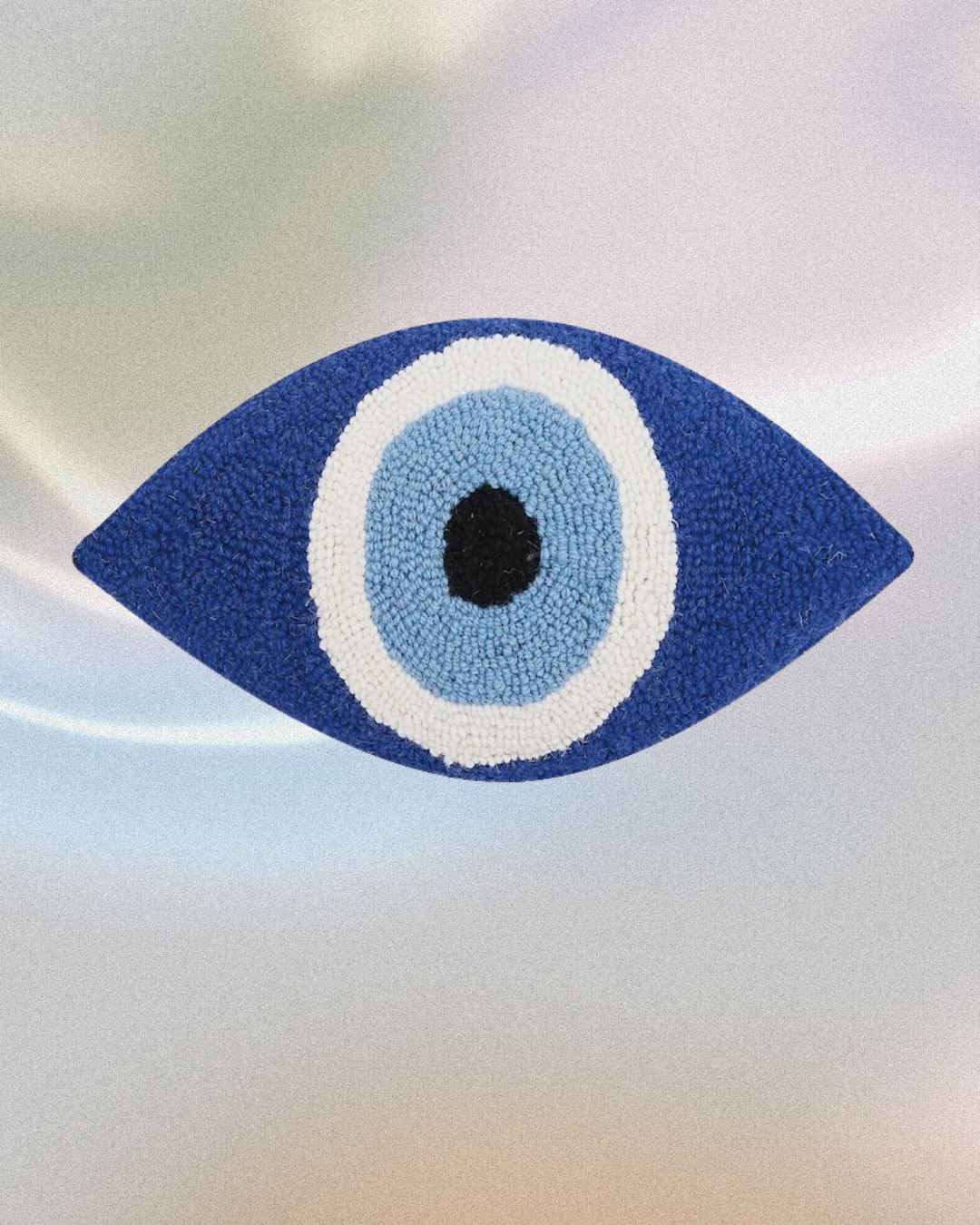 Evil Eye Shaped Hook Pillow Home Decor Peking Handicraft