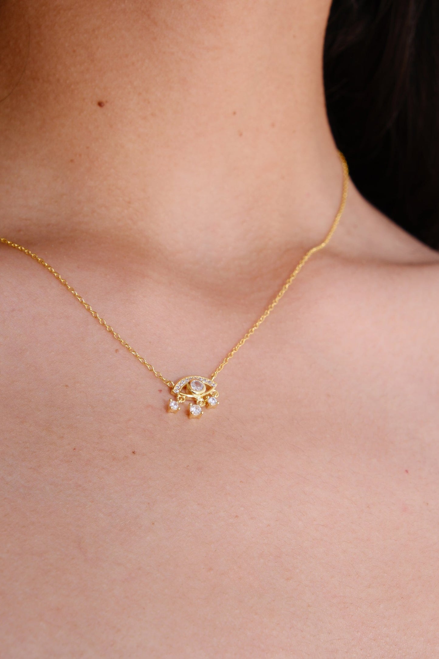 Eyes on You Sterling Silver Necklace Necklaces mure + grand