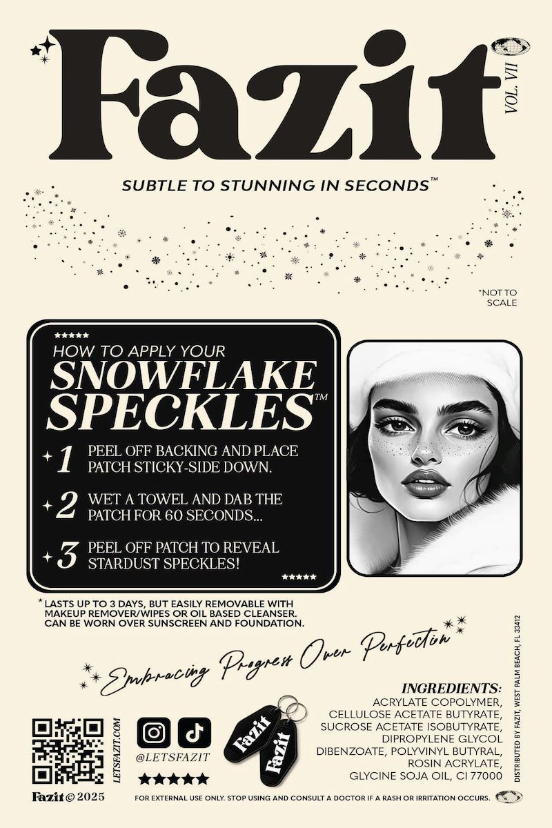 Fazit Makeup Patches - Snowflake Speckles Beauty fazit