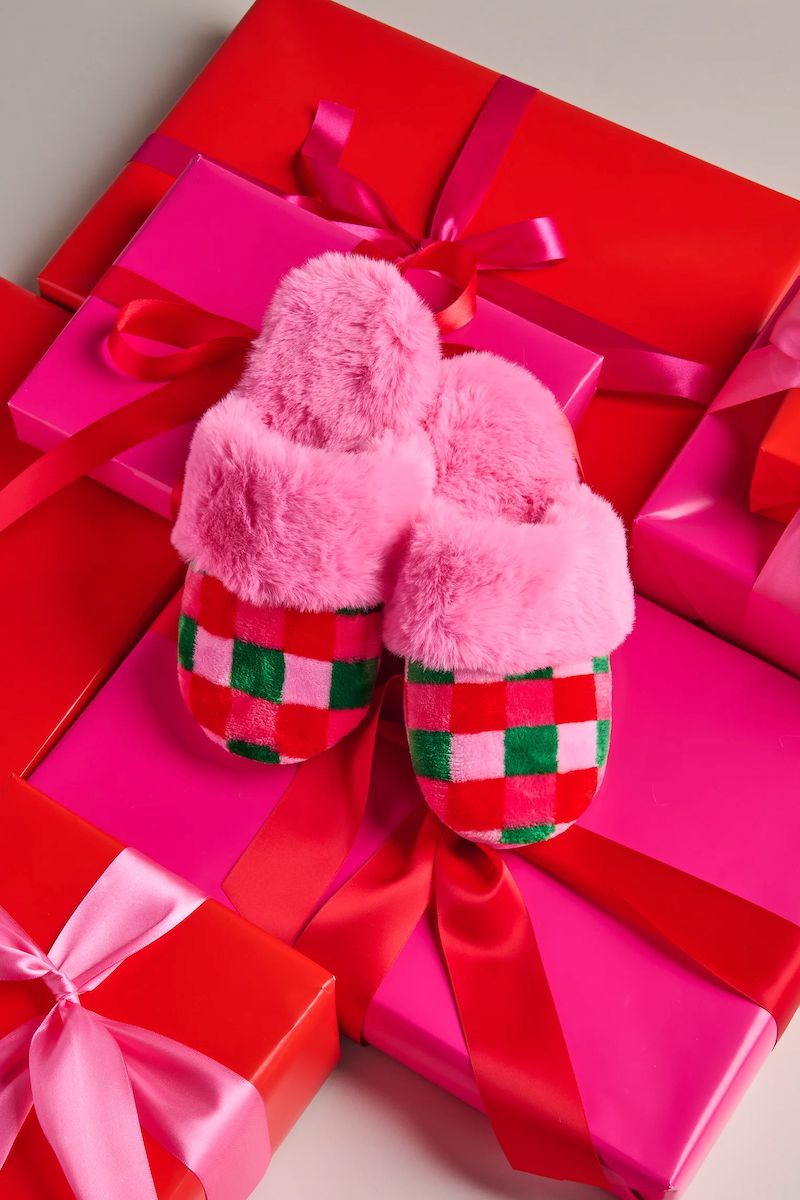 Felicity Stripe Slippers Hats mure + grand