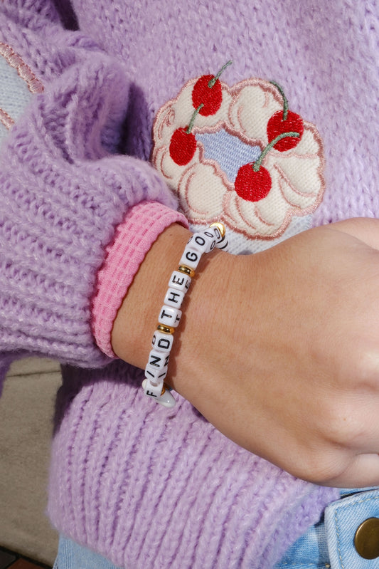 Find the Good Inspirational Beaded Bracelet Bracelet mure + grand