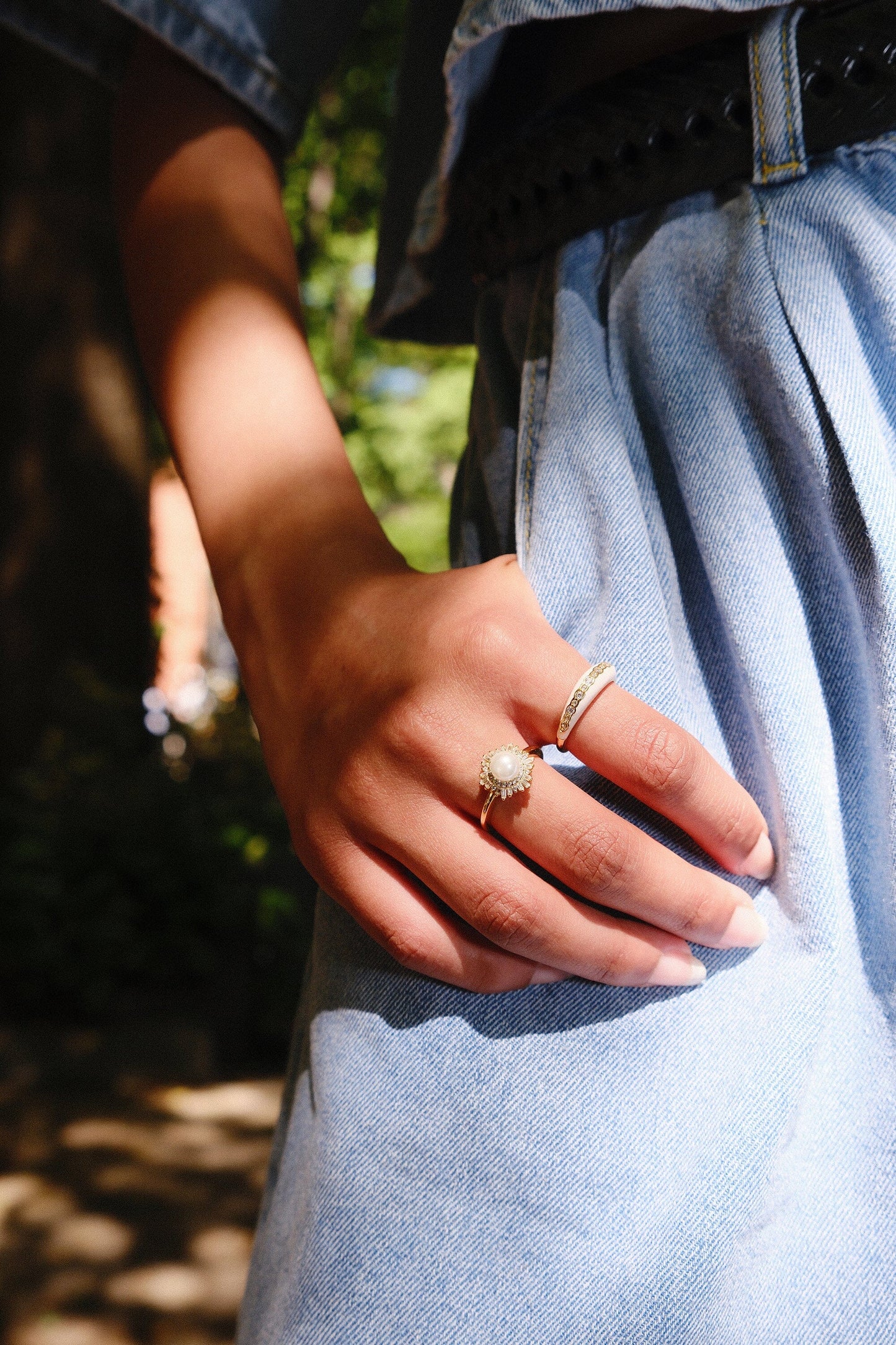 Florence Pearl Sterling Silver Ring Rings mure + grand