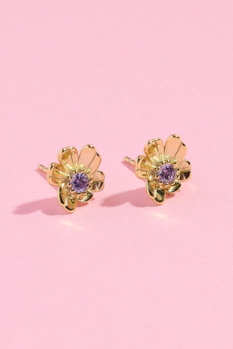 Garden Flower Sterling Silver Stud Earring Earrings mure + grand