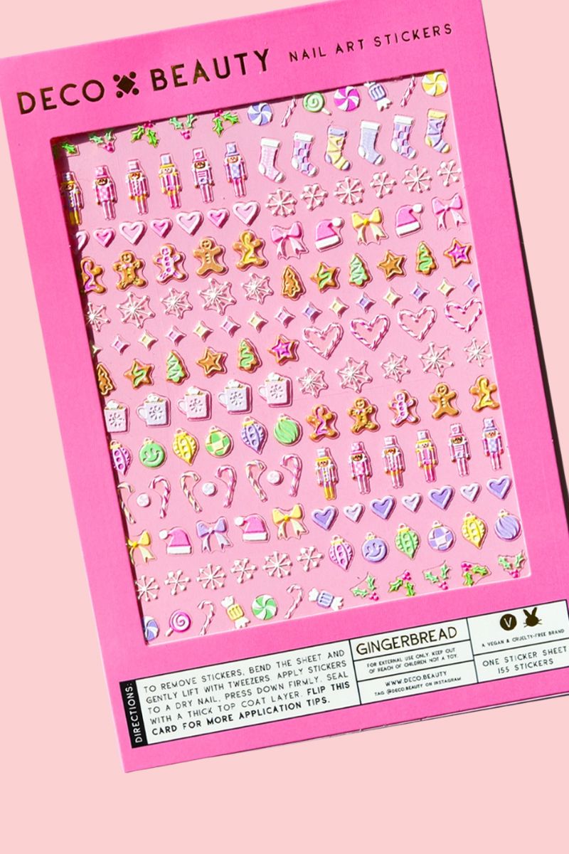Gingerbread Nail Art Stickers Nail Deco Beauty