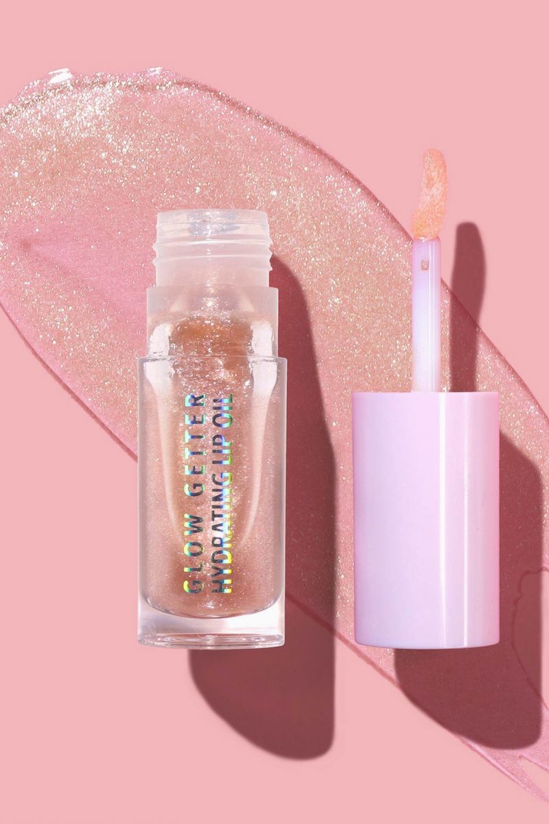 Glow Getter Hydrating Lip Oil in Champagne Kiss Beauty Moira Cosmetics