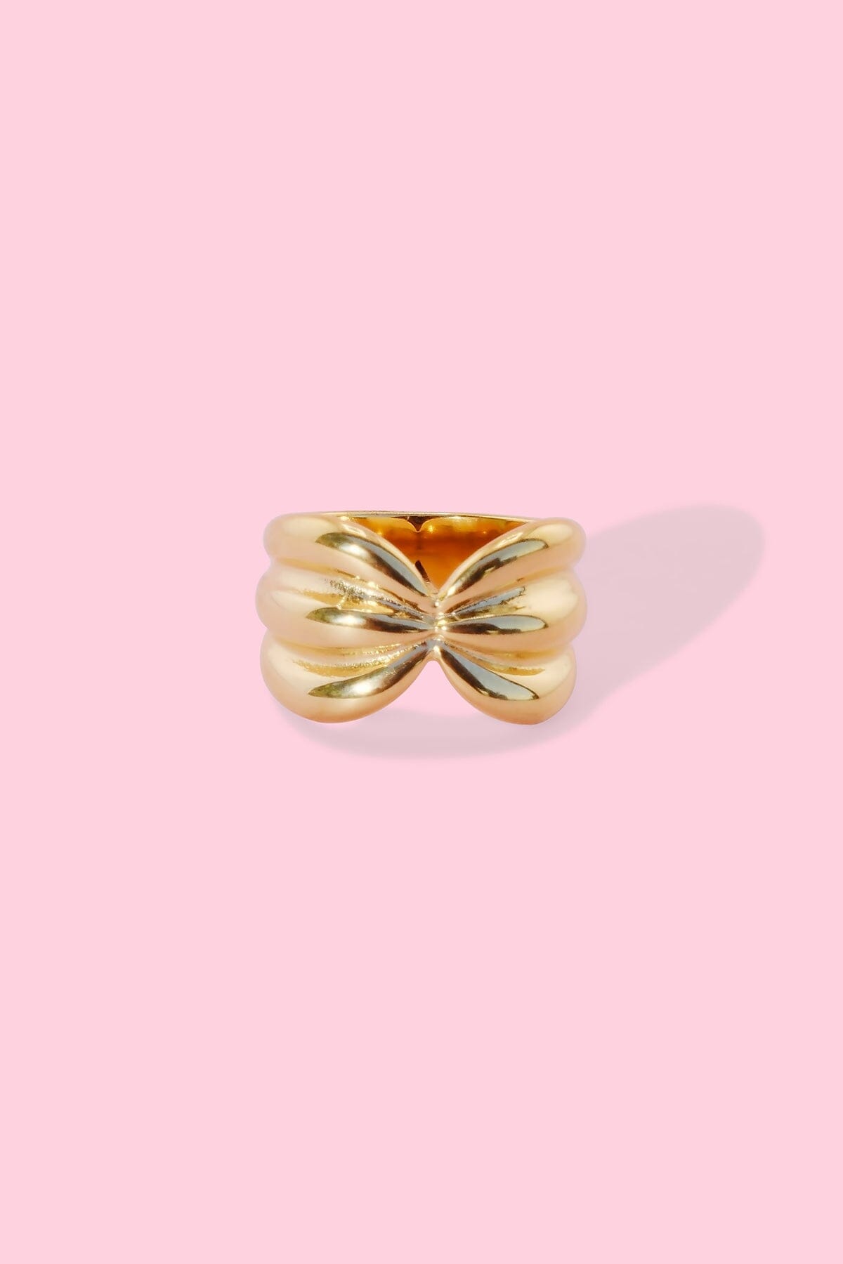 Hailey Pinched Stacking Ring Necklaces mure + grand