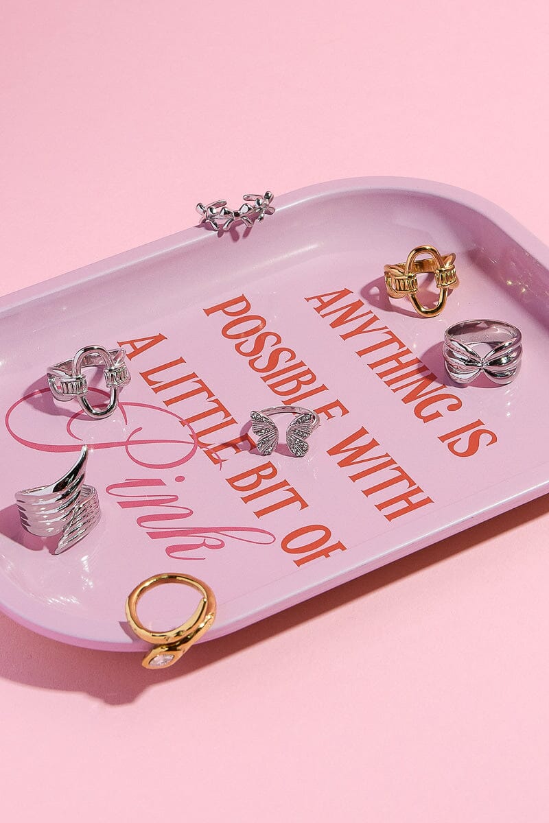 Hailey Pinched Stacking Ring Rings mure + grand