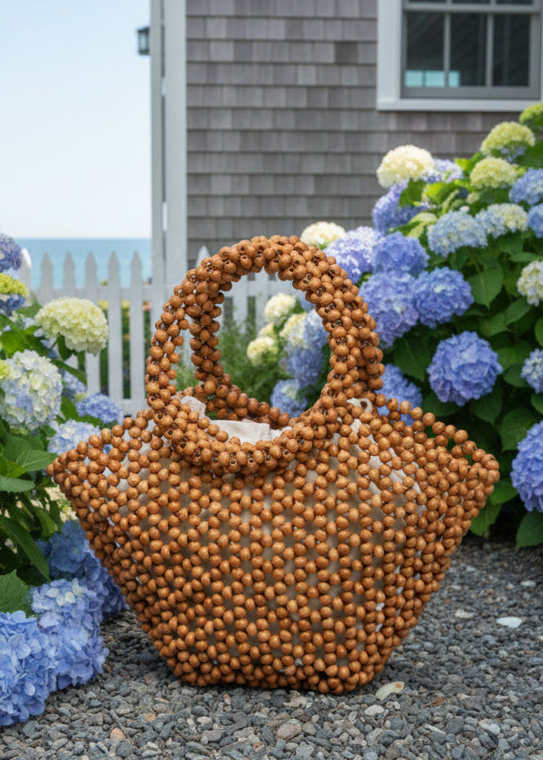 Handmade Beach Hollow Out Bead Bag Bags Dipped Shop