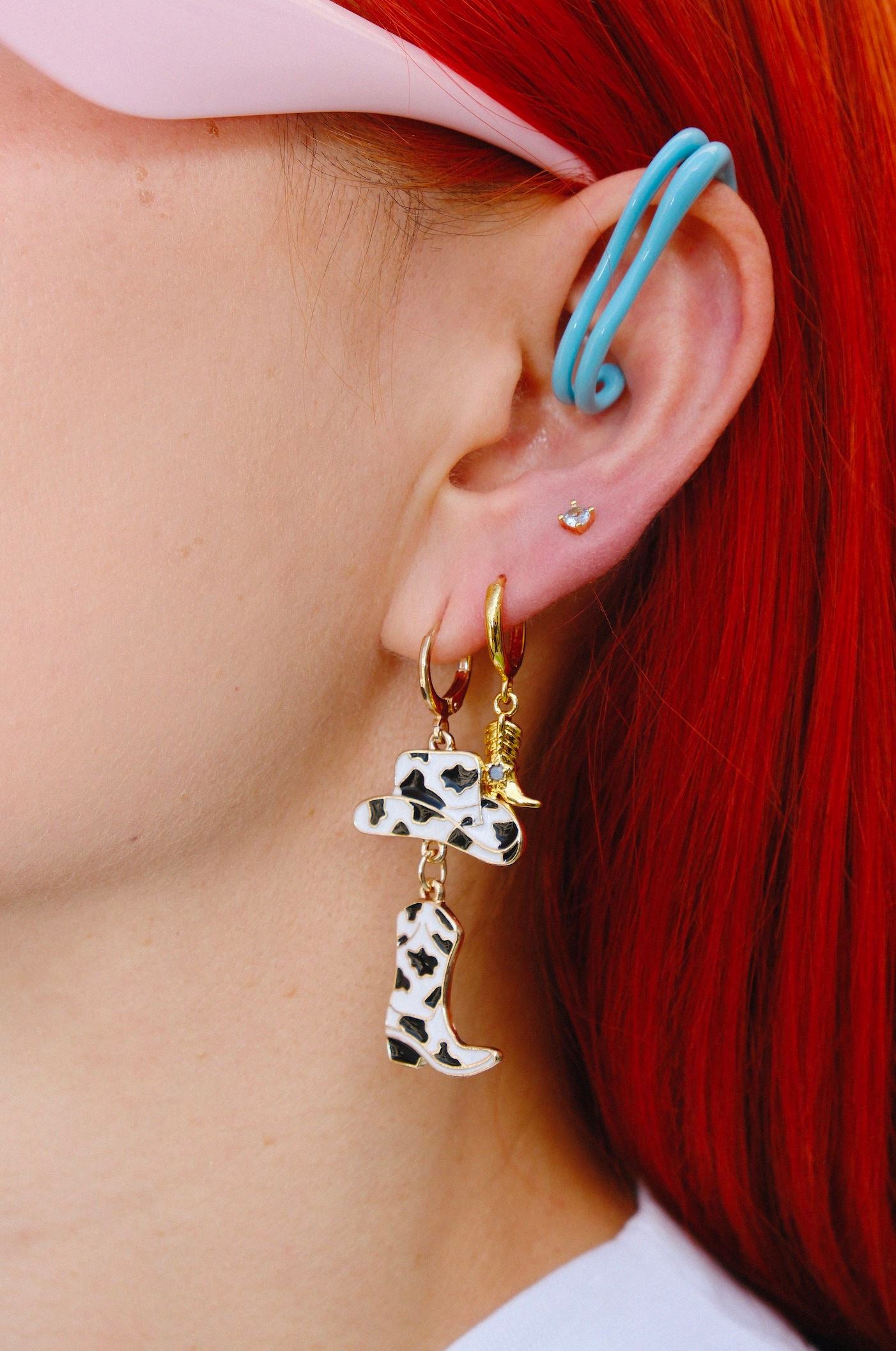 Cowboy fashion earrings