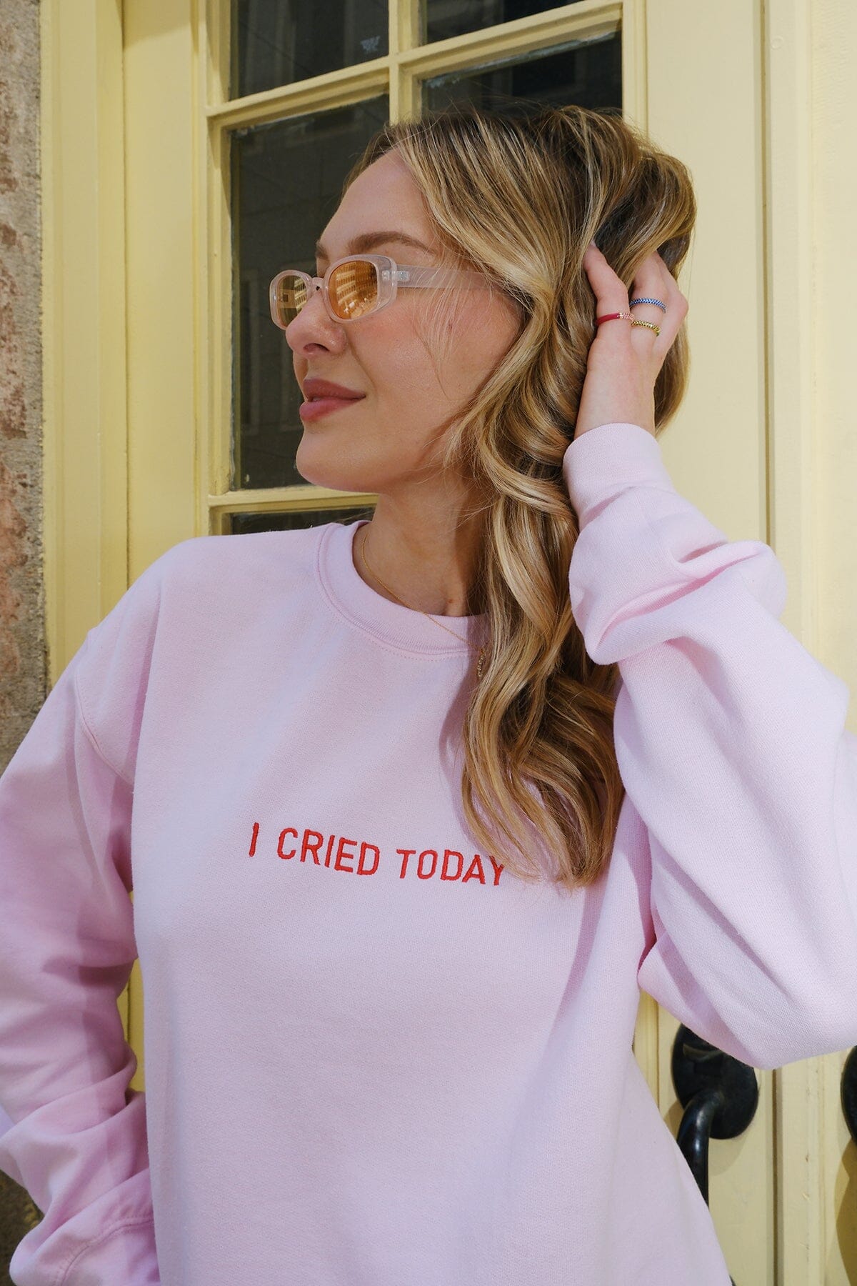 I Cried Today™ Embroidered Sweatshirt sweatshirt mure + grand