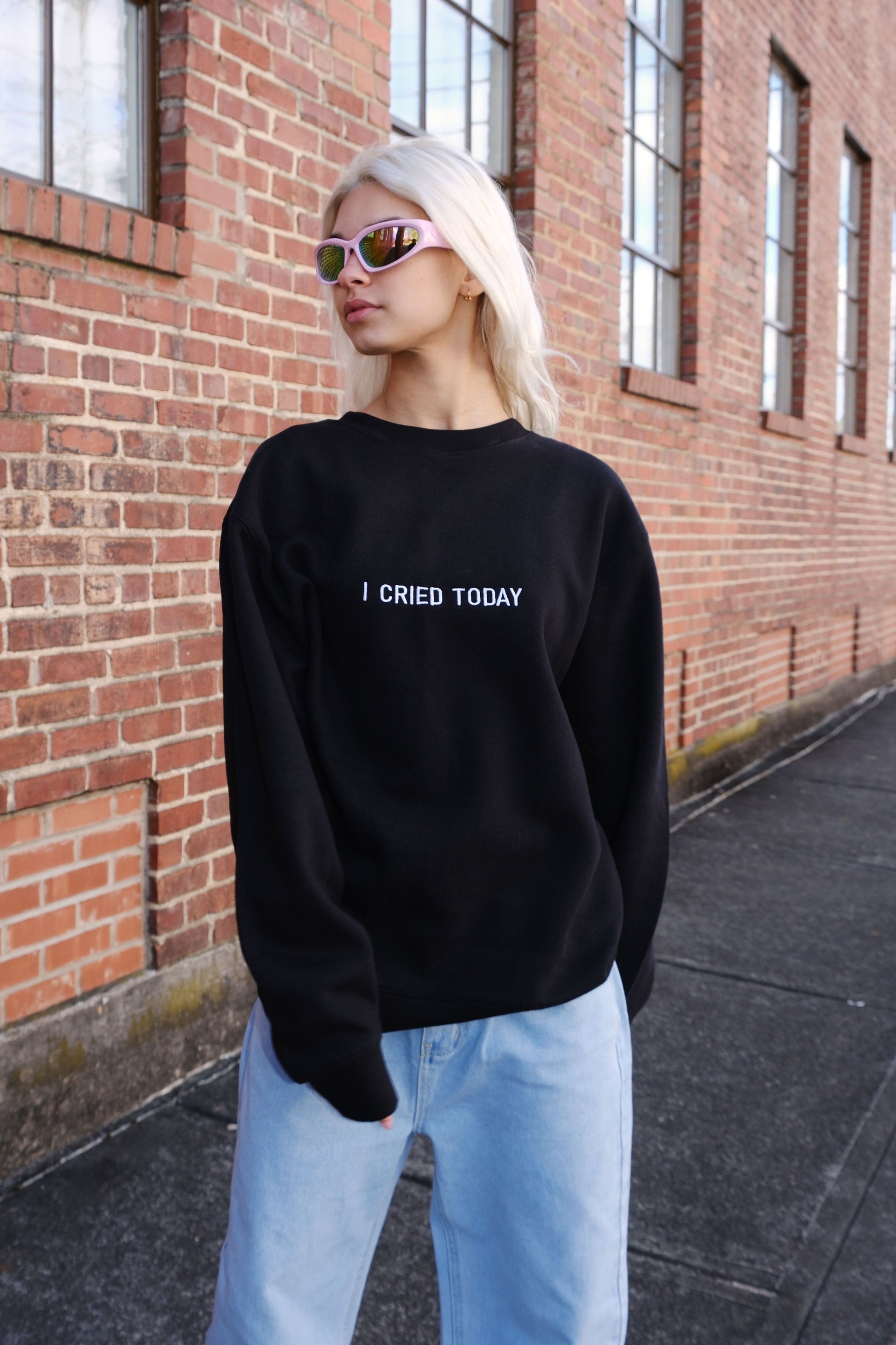 I Cried Today™ Embroidered Sweatshirt sweatshirt mure + grand