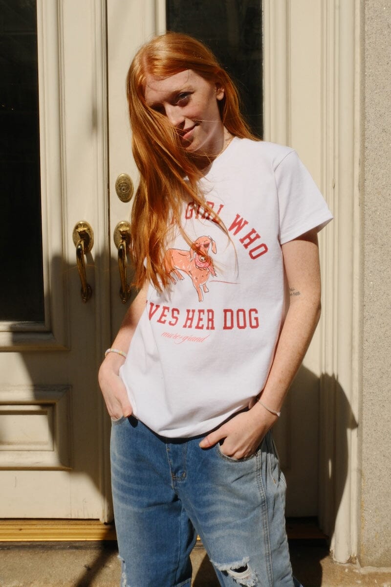 Just a Girl Who Loves Her Dog Graphic T-shirt t-shirt mure + grand