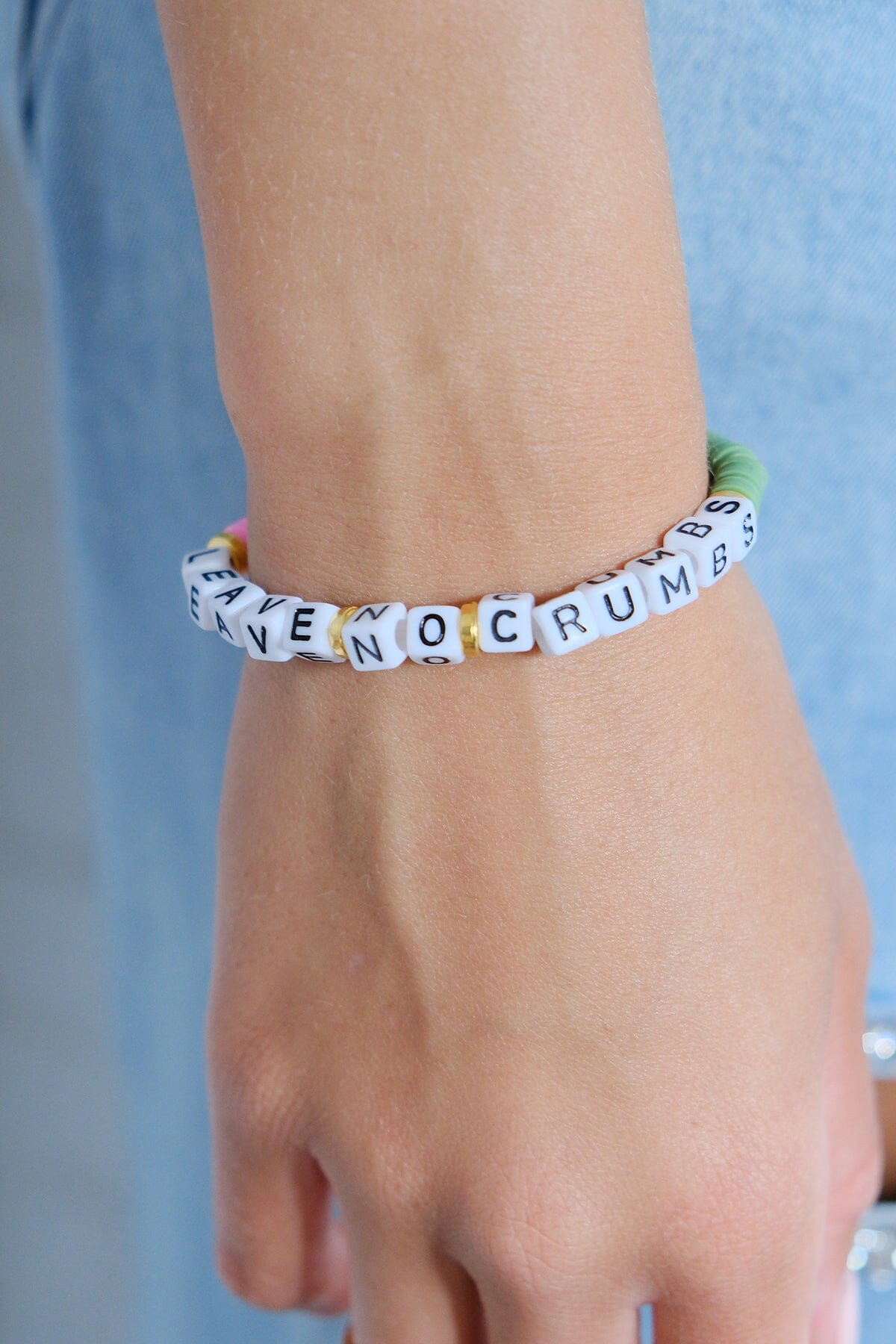 Leave No Crumbs Inspirational Beaded Bracelet Bracelet mure + grand